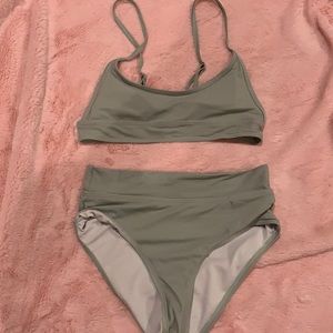 Sage green bikini set